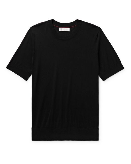 Brunello Cucinelli Cotton and Silk-Blend T-Shirt