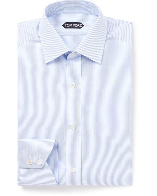 Tom Ford Striped Cotton-Poplin Shirt