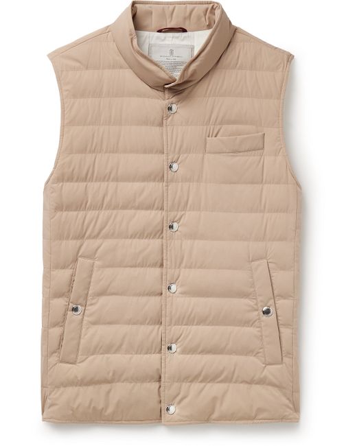 Brunello Cucinelli Slim-Fit Quilted Nylon Down Gilet