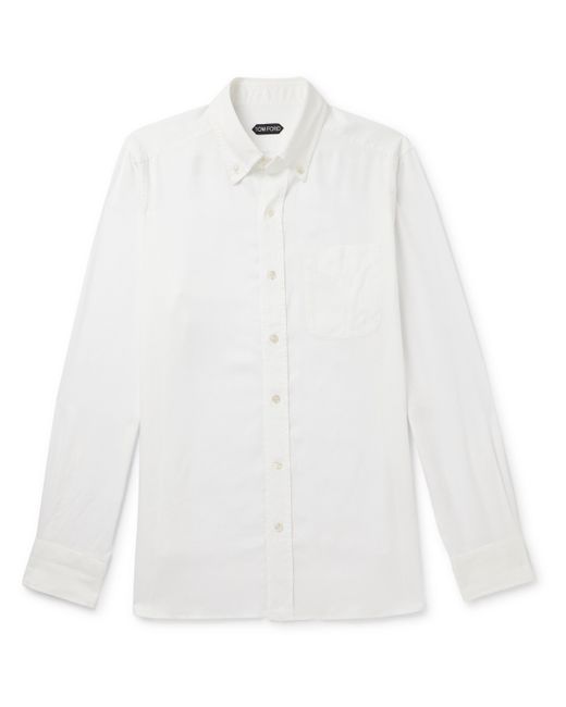 Tom Ford Button-Down Collar Lyocell-Poplin Shirt