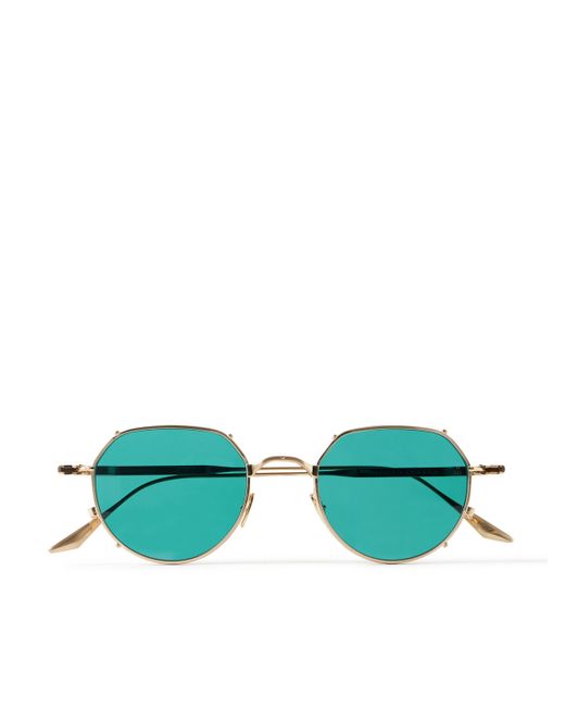 Jacques Marie Mage Hartana Round-Frame Tone Beta Titanium Sunglasses