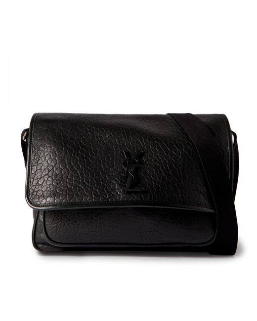 Saint Laurent Niki Textured-Leather Messenger Bag