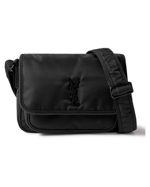 Saint Laurent Niki Small Leather-Trimmed Shell Messenger Bag