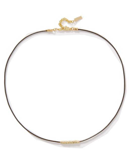 éliou Rhodes Gold-Plated and Cord Beaded Necklace