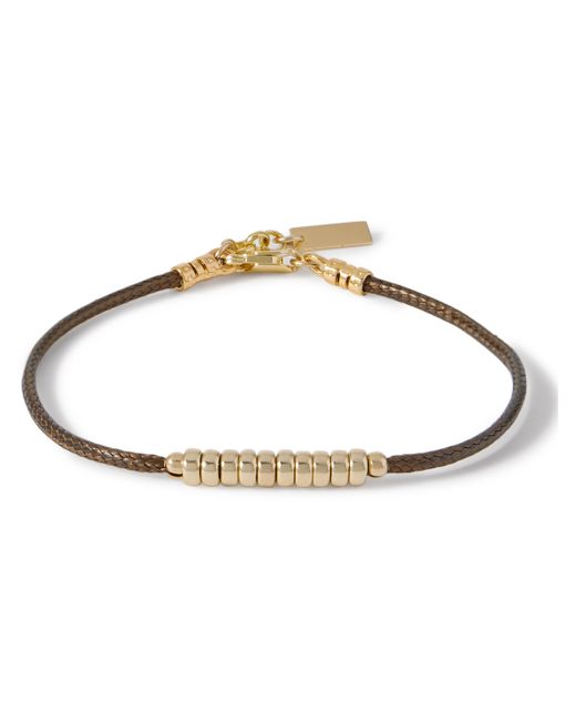éliou Alik Gold-Plated and Cord Bracelet
