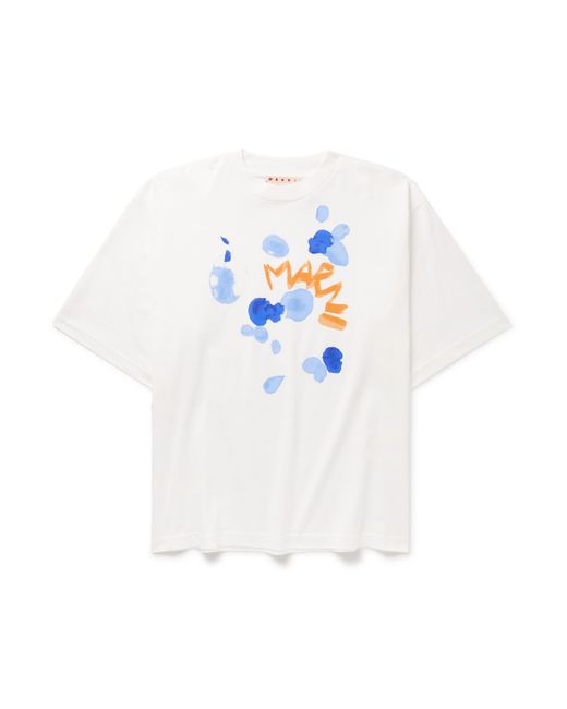 Marni Logo-Print Cotton-Jersey T-Shirt