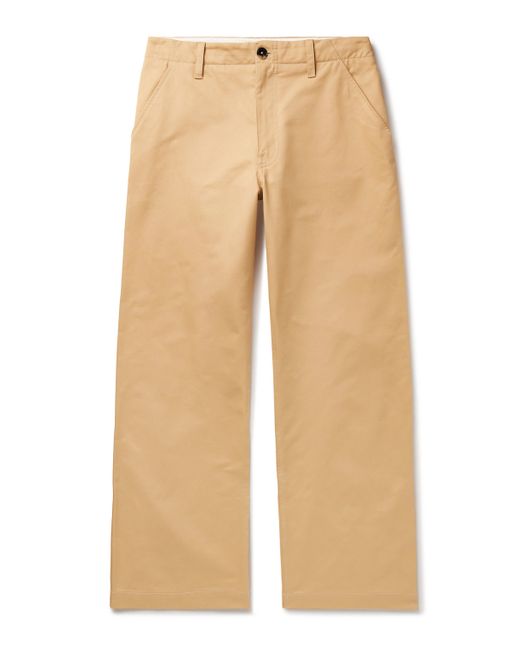Marni Wide-Leg Cotton-Gabardine Trousers