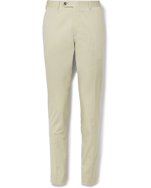 Canali Kei Slim-Fit Cotton-Blend Suit Trousers