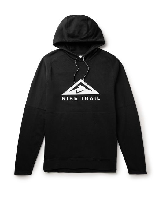 Nike Running Trail Magic Hour Logo-Print Cotton-Blend Dri-FIT Hoodie