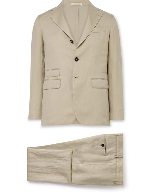 Massimo Alba Sloop Slim-Fit Virgin Wool and Linen-Blend Suit