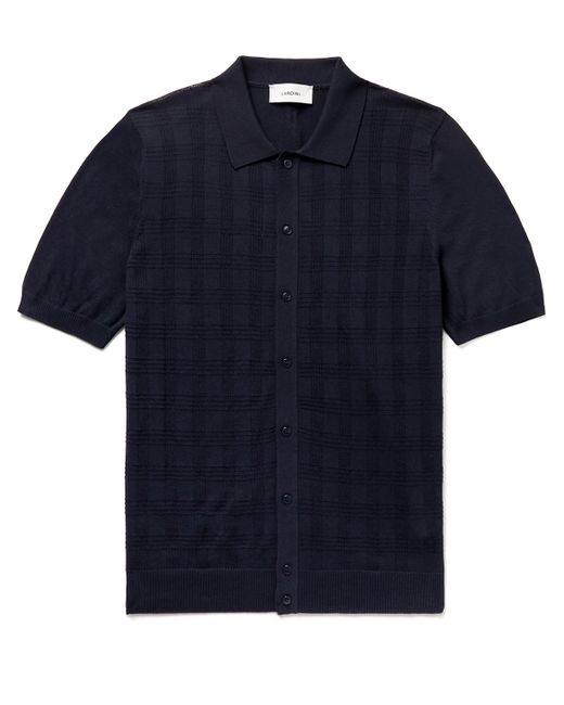 Lardini Slim-Fit Jacquard-Knit Cotton Shirt