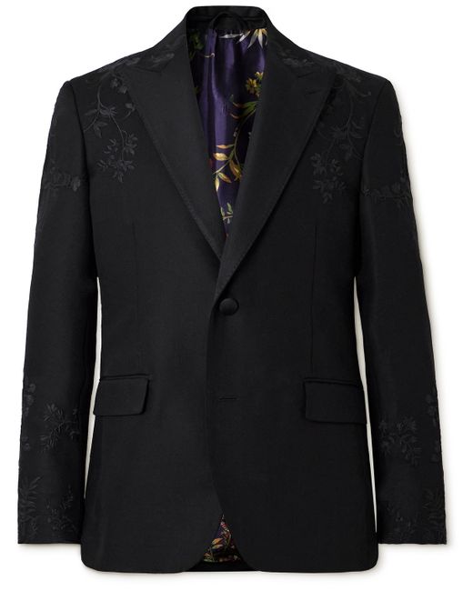 Etro Embellished Wool and Mohair-Blend Tuxedo Jacket