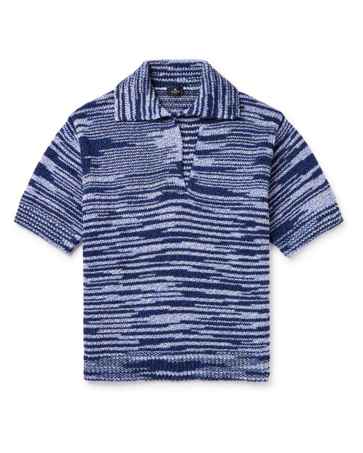 Etro Space-Dyed Cotton-Blend Polo Shirt