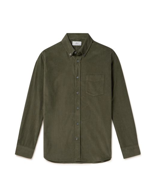Mr P. Mr P. Button-Down Collar Garment-Dyed Cotton-Corduroy Shirt
