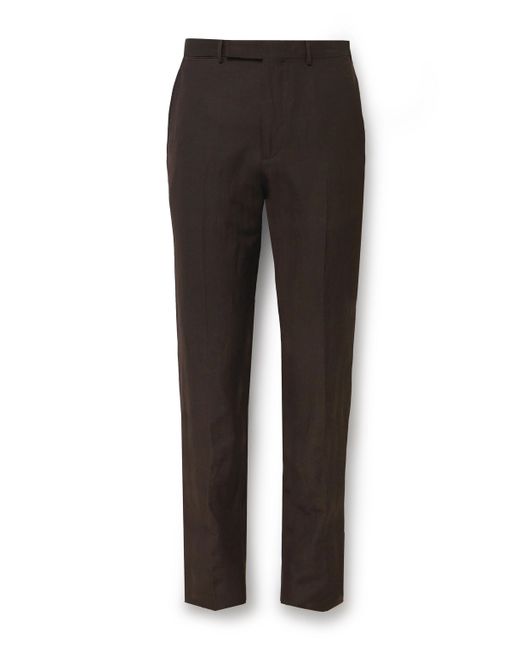 Z Zegna Trofeo Slim-Fit Wool and Linen-Blend Suit Trousers