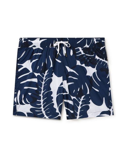 Onia Straight-Leg Mid-Length Floral-Print Swim Shorts