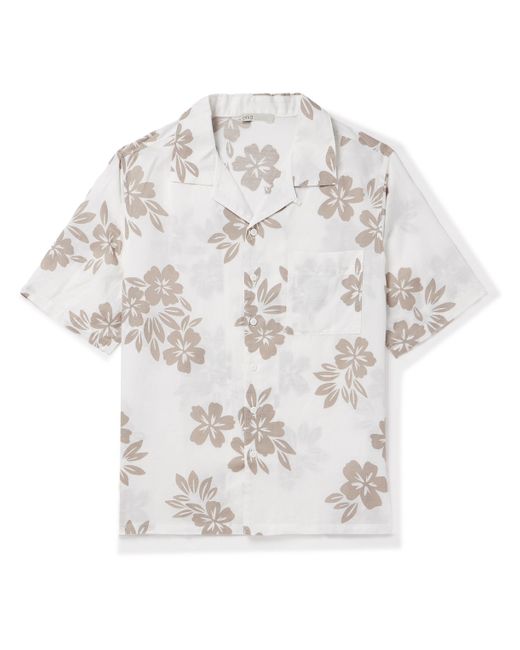Onia Air Convertible-Collar Floral-Print Linen and Lyocell-Blend Shirt