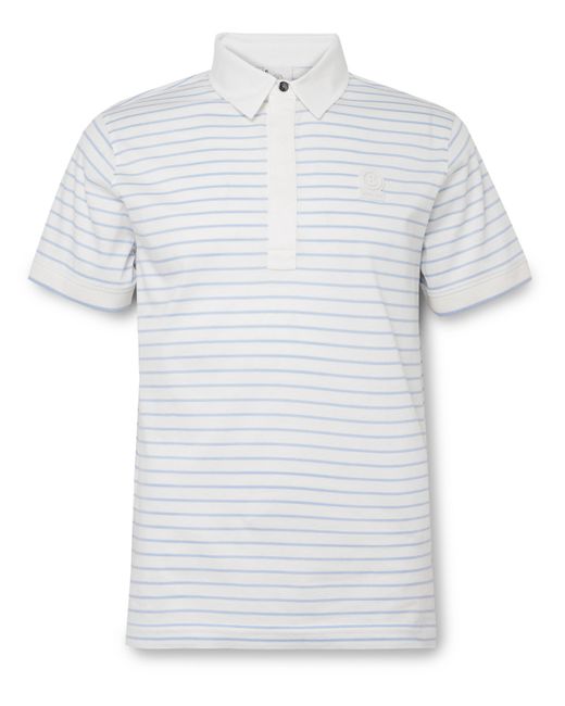 Bogner Duncan Logo-Appliqued Striped Cotton-Jersey Golf Polo Shirt