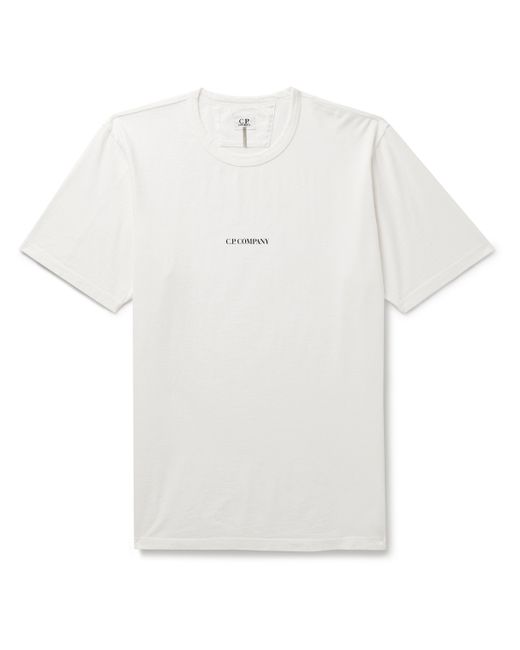CP Company Garment-Dyed Logo-Print Cotton-Jersey T-Shirt