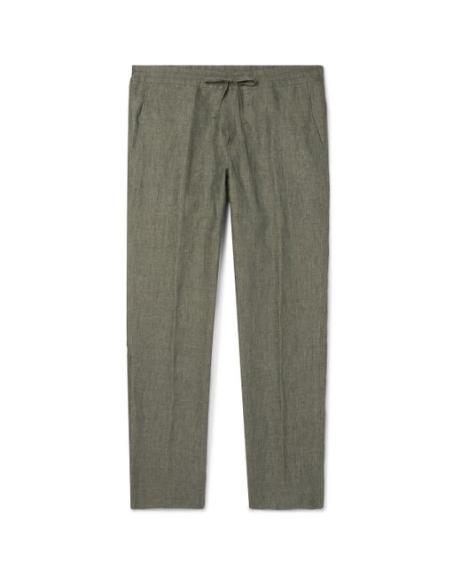 Loro Piana Slim-Fit Linen Drawstring Trousers