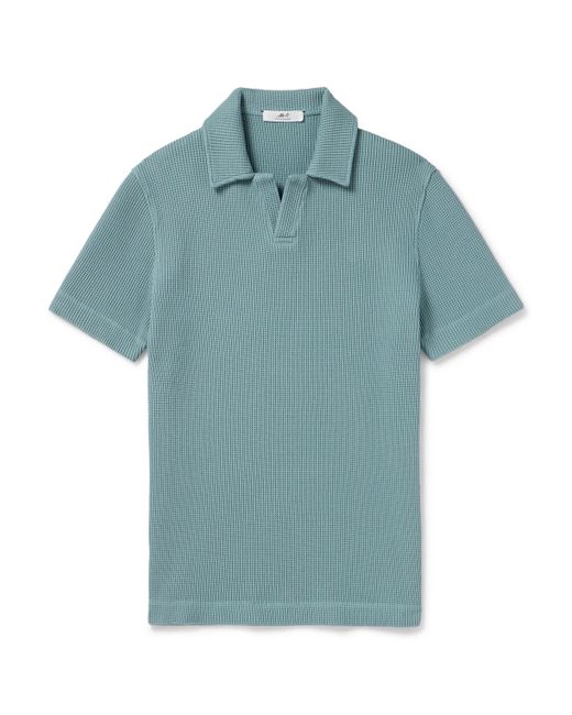 Mr P. Mr P. Waffle-Knit Organic Cotton Polo Shirt
