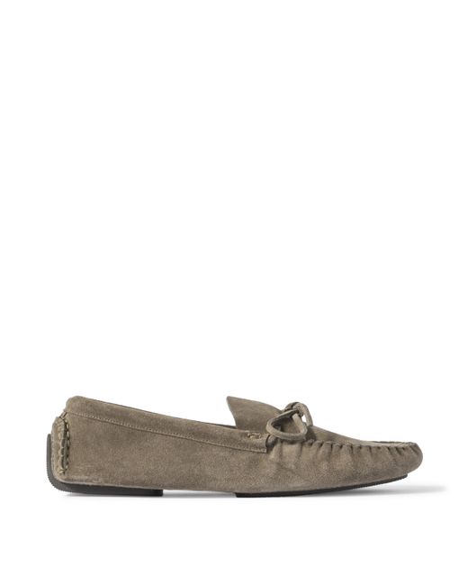 The Row Lucca Suede Driving Shoes