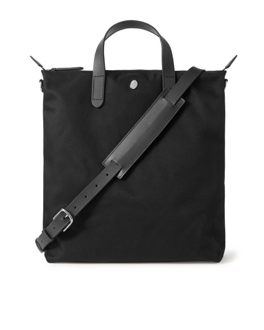 Mismo M/S Shopper Leather-Trimmed Ballistic Nylon Tote Bag