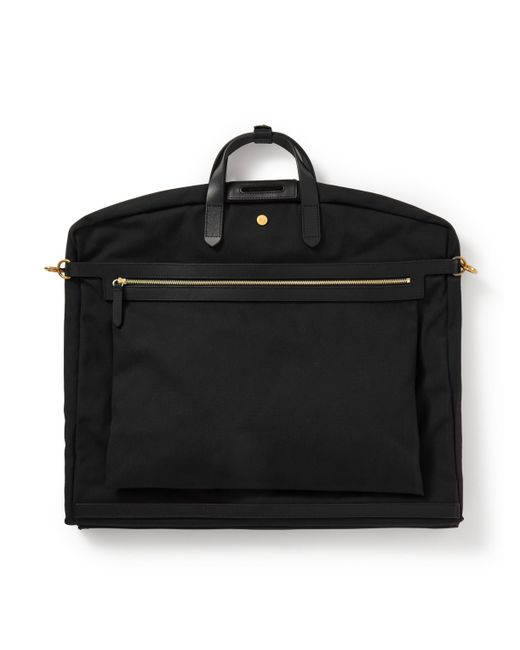 Mismo Leather-Trimmed Canvas Suit Carrier