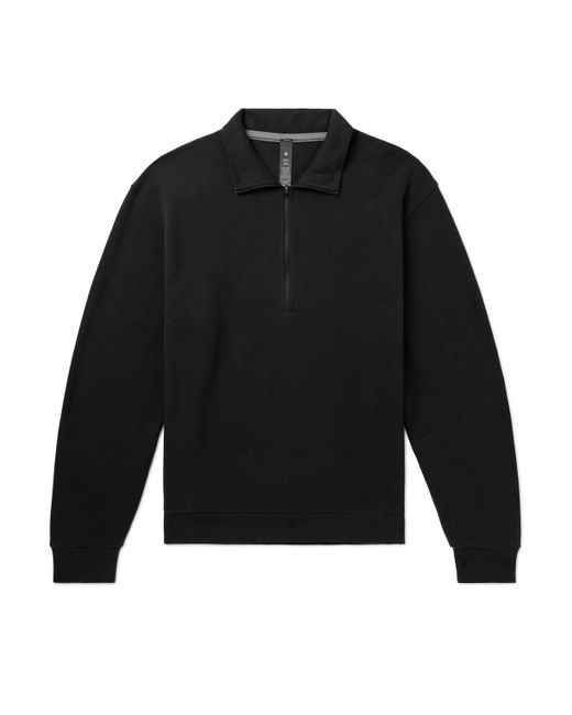 Lululemon Steady State Cotton-Blend Jersey Half-Zip Sweatshirt