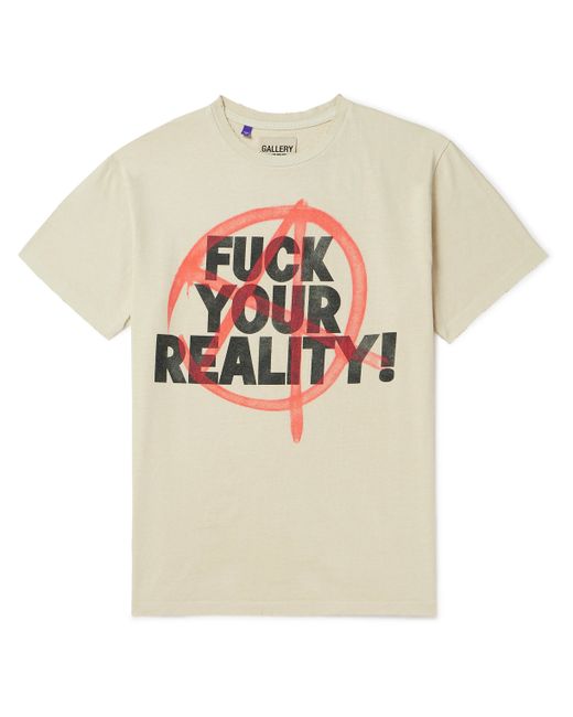 Gallery Dept. Gallery Dept. Distressed Printed Cotton-Jersey T-Shirt