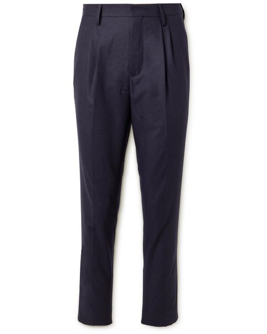 Mr P. Mr P. Tapered Pleated Wool-Blend Flannel Trousers