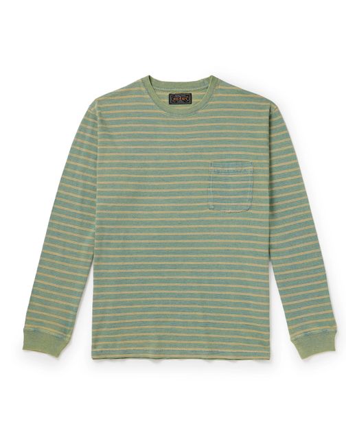 Beams Plus Indigo Striped Cotton-Jersey T-Shirt