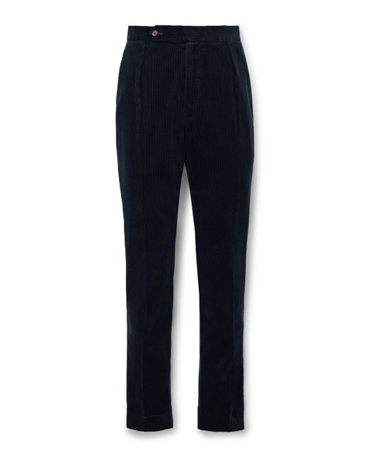 Polo Ralph Lauren Brad Slim-Fit Pleated Cotton-Corduroy Suit Trousers UK/US 28