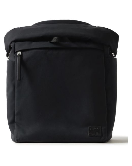 Paul Smith Leather-Trimmed Cotton-Blend Canvas Backpack