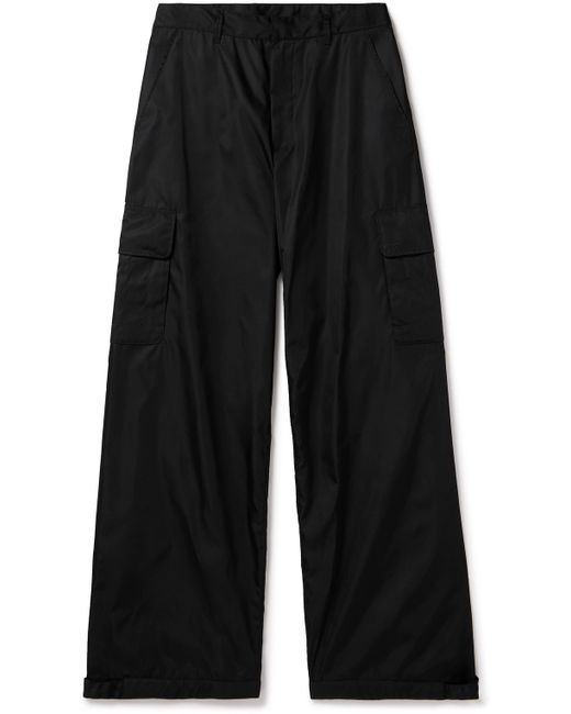 Off-White Straight-Leg Embroidered Shell Cargo Pants