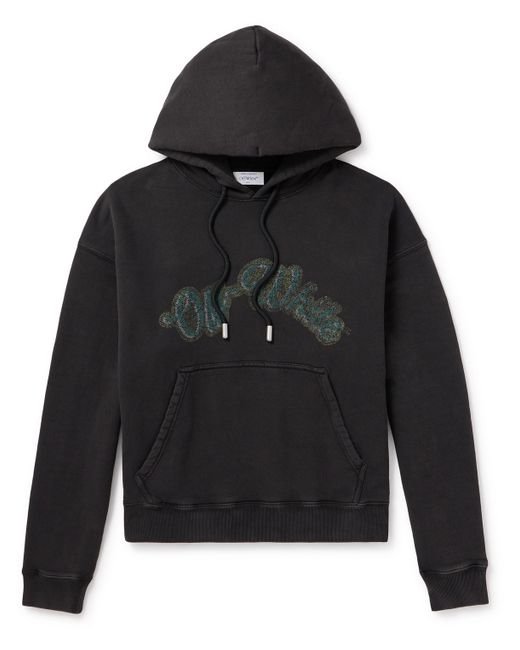 Off-White Bacchus Printed Cotton-Jersey Hoodie