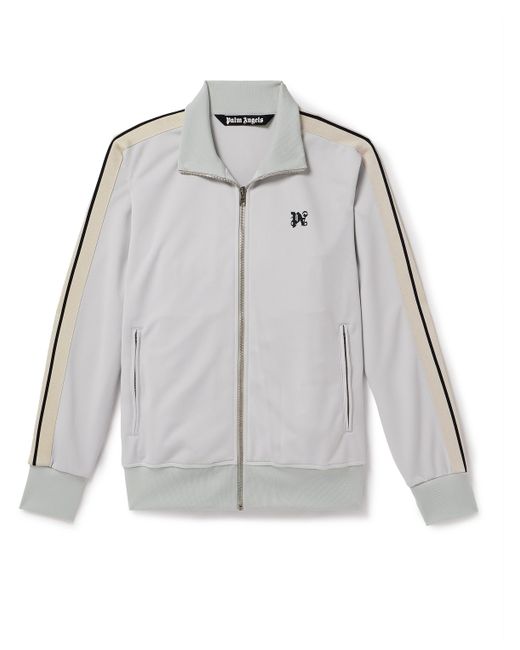 Palm Angels Logo-Embroidered Tech-Jersey Track Jacket