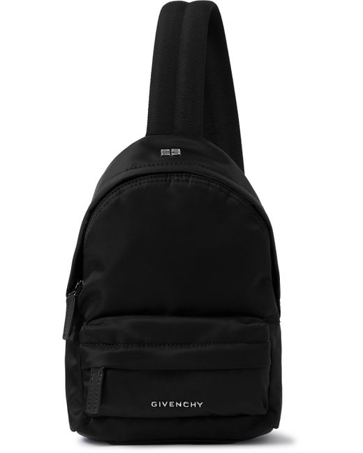 Givenchy Essential U Small Leather-Trimmed Shell Backpack