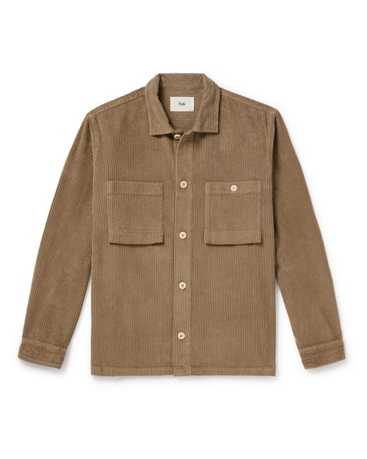 Folk Patch Cotton-Corduroy Shirt Jacket