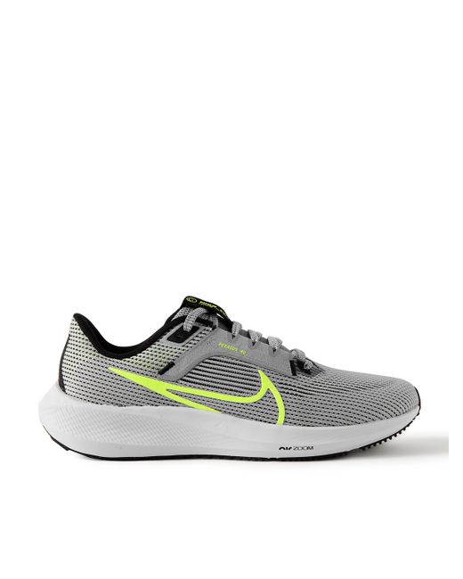 Nike Running Air Zoom Pegasus 40 Rubber-Trimmed Mesh Running Sneakers