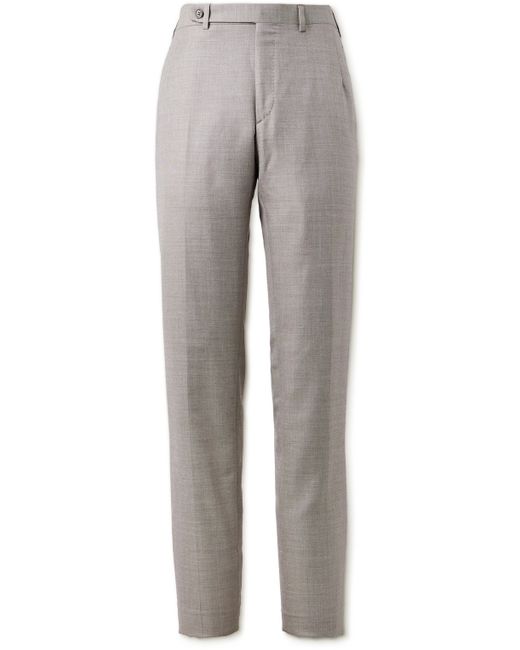 Brioni Straight-Leg Wool Silk and Linen-Blend Suit Trousers