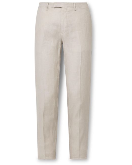 Boglioli Straight-Leg Linen-Twill Suit Trousers