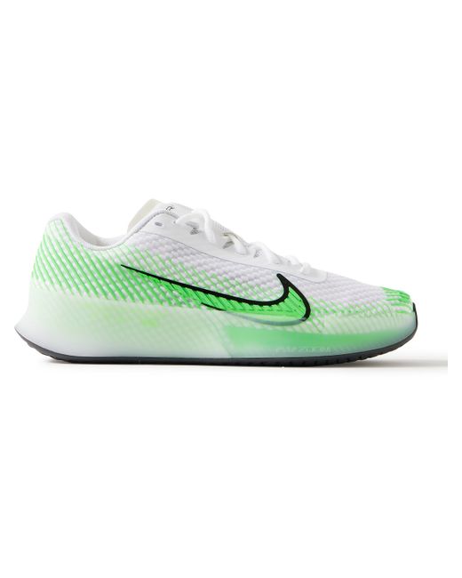 Nike Tennis NikeCourt Air Zoom Vapor 11 Rubber-Trimmed Mesh Tennis Sneakers
