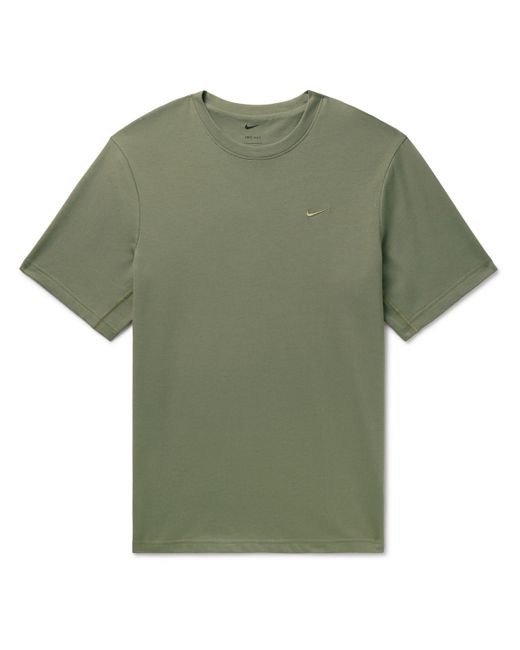 Nike Training Primary Logo-Embroidered Cotton-Blend Dri-FIT T-Shirt