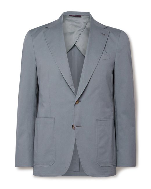 Canali Kei Unstructured Cotton-Blend Suit Jacket