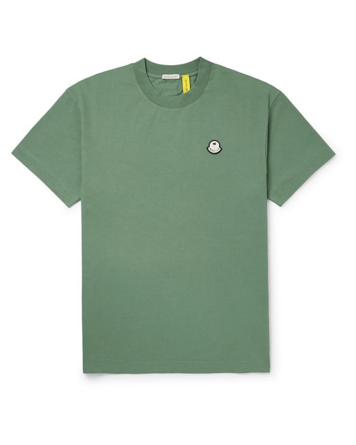 Moncler Genius Palm Angels Logo-Appliquéd Cotton-Jersey T-Shirt
