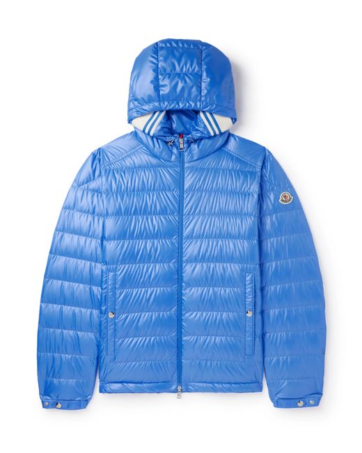 Moncler Logo-Appliquéd Quilted Shell Hooded Down Jacket