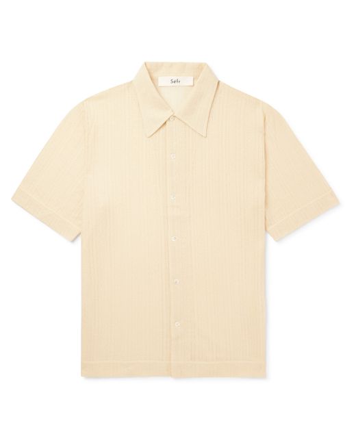 Séfr Suneham Organic Cotton-Blend Jacquard Shirt