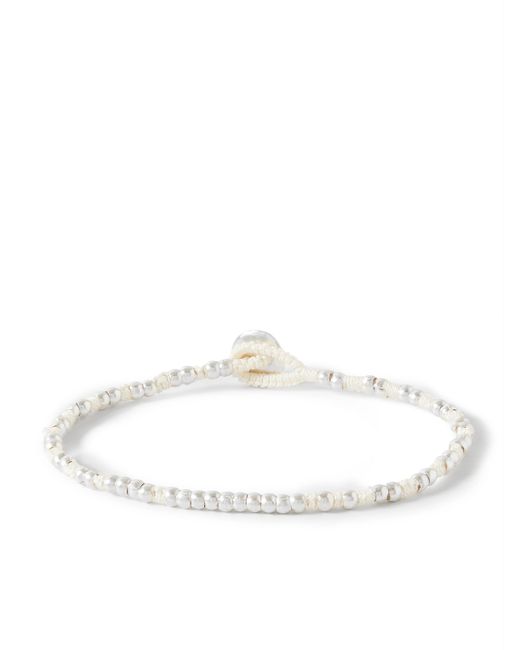 Mikia Silver and Cord Bracelet