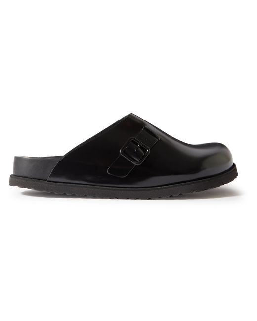 Birkenstock Niamey Buckled Glossed-Leather Clogs